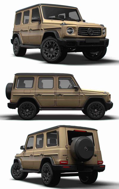 2024款奔驰Mercedes-Benz G 580 EQ Technology电动越野车 汽车3D模型（OBJ,FBX,MAX,LWO,C4D）
