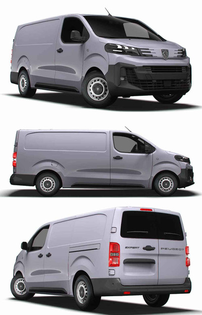 2024款标致Peugeot Expert Van L3厢式货车 汽车3D模型（OBJ,FBX,MAX,LWO,C4D）
