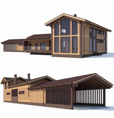 房屋 住宅 建筑3D模型（FBX,MAX）