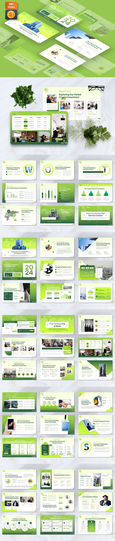 加密货币 PPT模版 (PPTX)