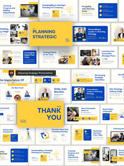 规划战略展示 PPT模版 (PPTX)