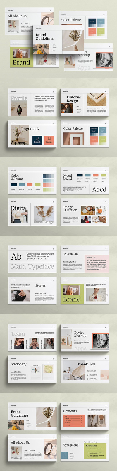 品牌指南 PPT模版 (PPTX)