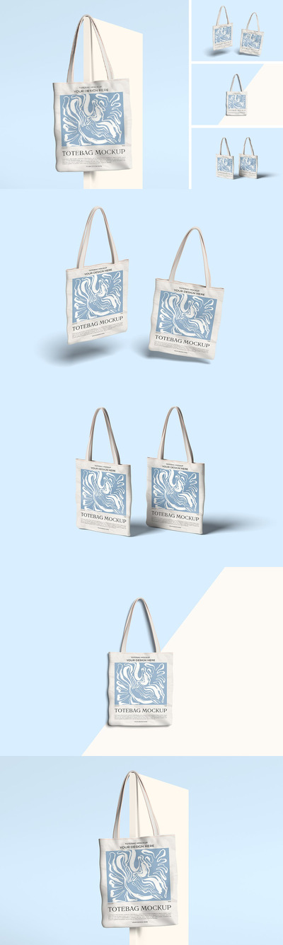 手提袋样机 (PSD,PDF)