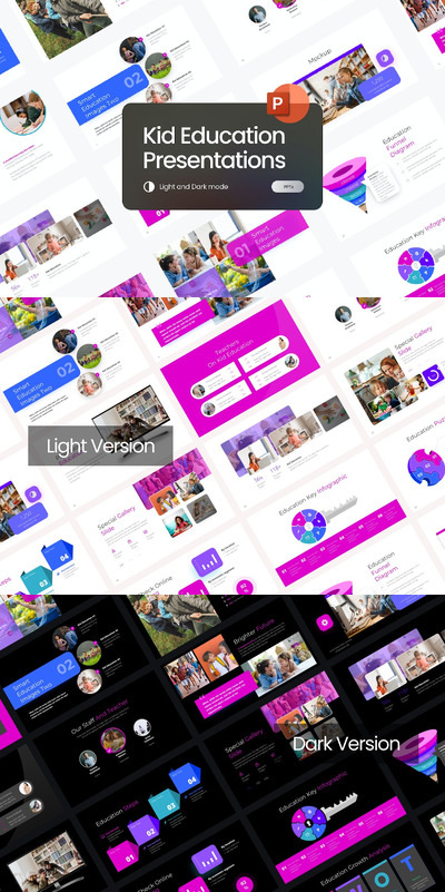 儿童教育 PPT模版 (PPTX)