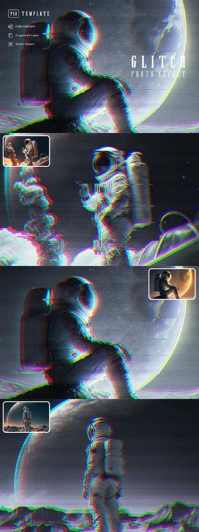 故障照片效果 (PSD)