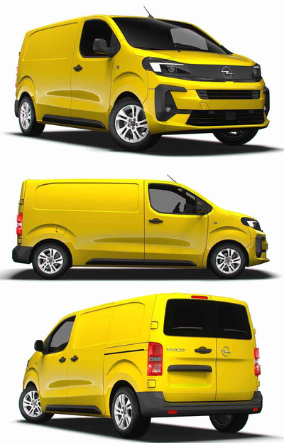 2024 Opel Vivaro Van L2厢式货车 汽车3D模型（OBJ,FBX,MAX,LWO,C4D）