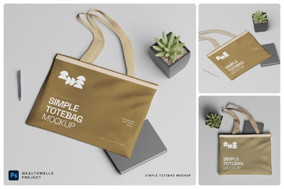 简单的手提袋样机 (PSD)