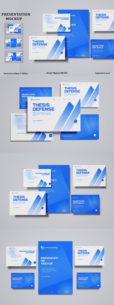 Website Presentation Mockup (PSD,PDF)