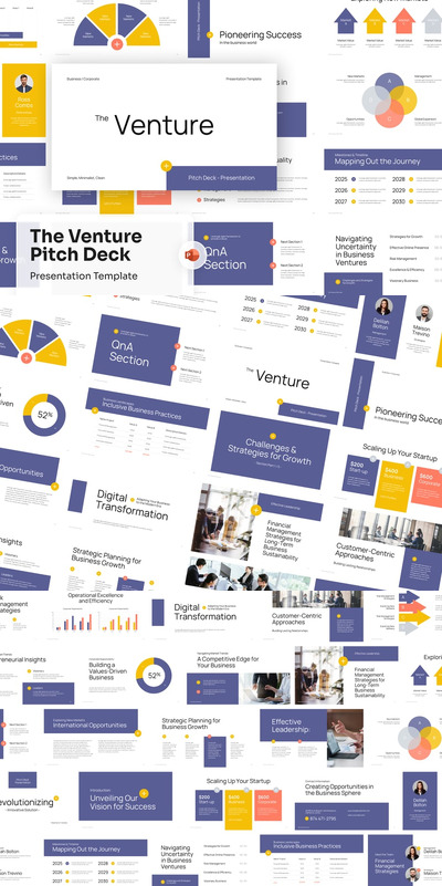 风险投资演讲稿 PPT模版 (PPTX)