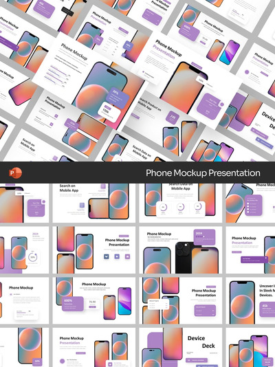电话设备样机演示PPT模版 (PPTX)