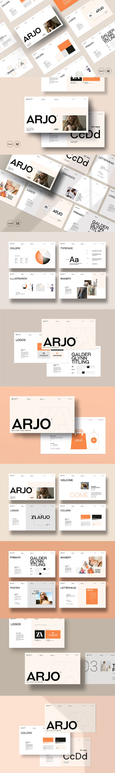 品牌指南画册模版 (INDD)