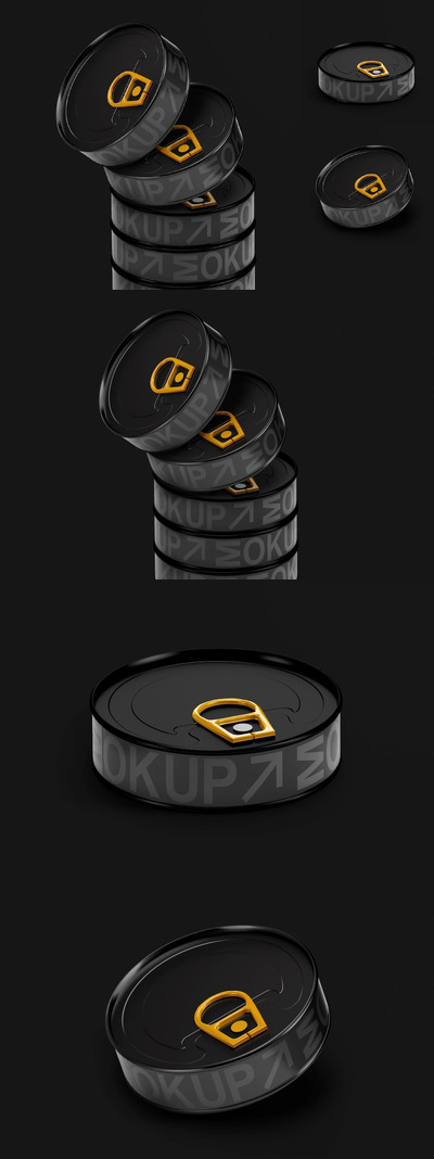 食品罐头样机套装 (PSD)