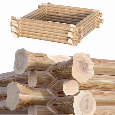 原木 松木3D模型（OBJ,MAX）