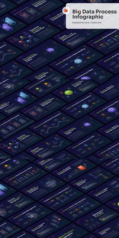 大数据处理 PPT模版 (PPTX)