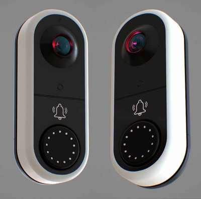 视频门铃low poly 3D模型（OBJ,FBX,MAX）