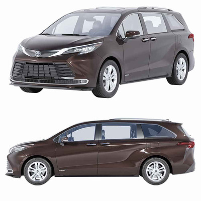丰田赛那Toyota Sienna IV汽车3D模型（OBJ,FBX,MAX）