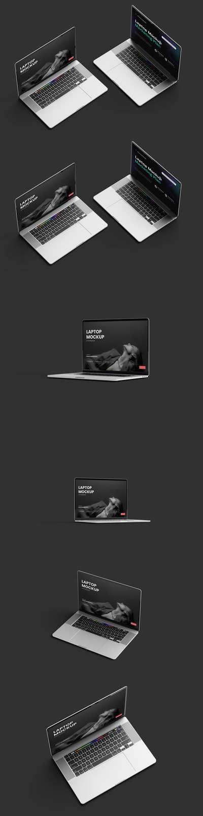 笔记本电脑屏幕样机 (PSD)