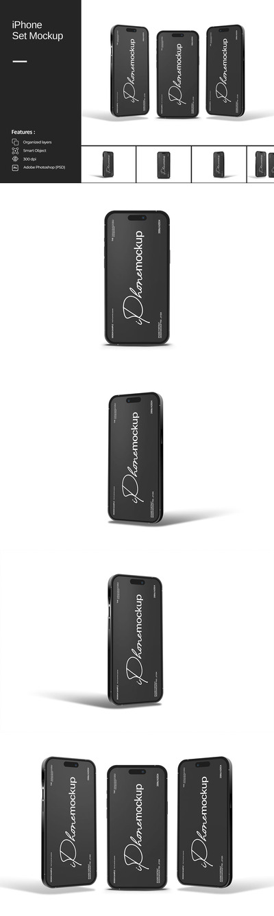 iPhone 手机样机 (PSD)