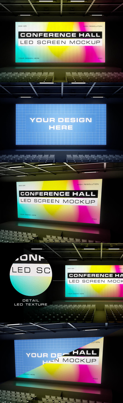 会议厅样机 (PDF,PSD)