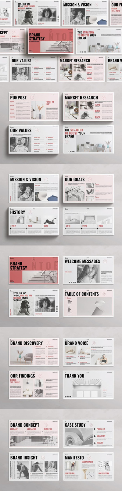 品牌战略  PPT模板 (PPTX)