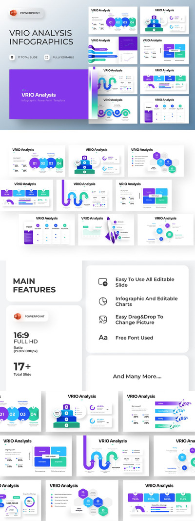 分析信息图表 PPT模板 (PPTX)
