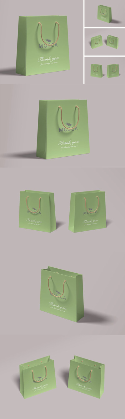 购物袋样机 (PSD)