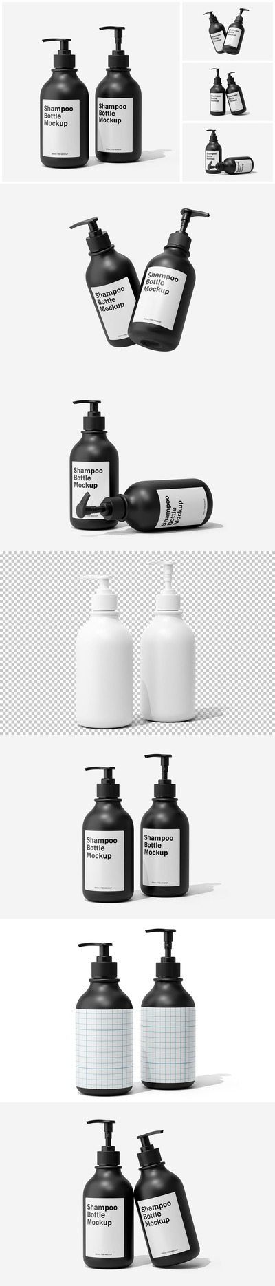 500ml 洗发水瓶样机 Vol.2 (PSD)