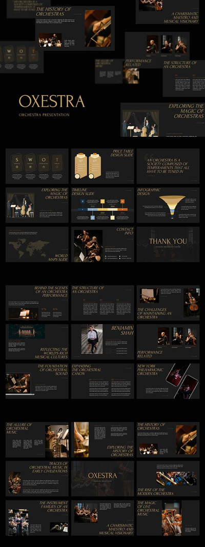 音乐相关介绍模板PPT模板 (PPTX)