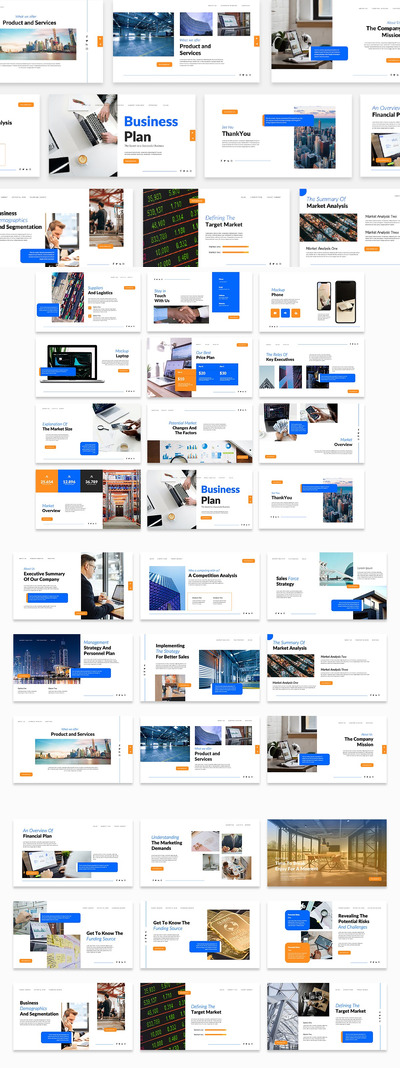 商业计划PPT模板 (PPTX)