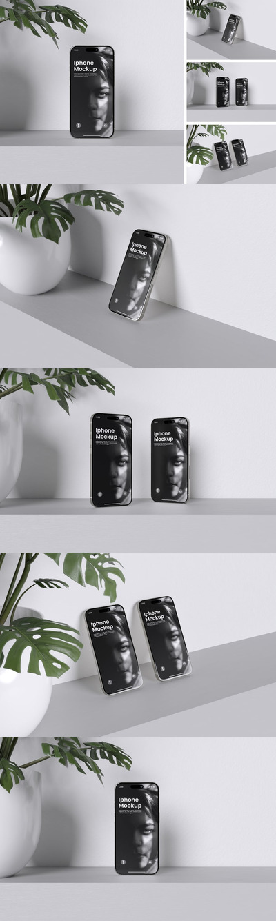 Iphone手机样机 (PSD,PDF)