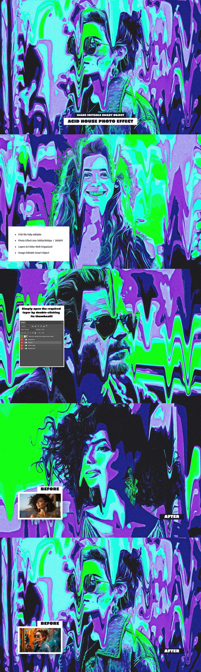 酸屋照片效果 (PSD)