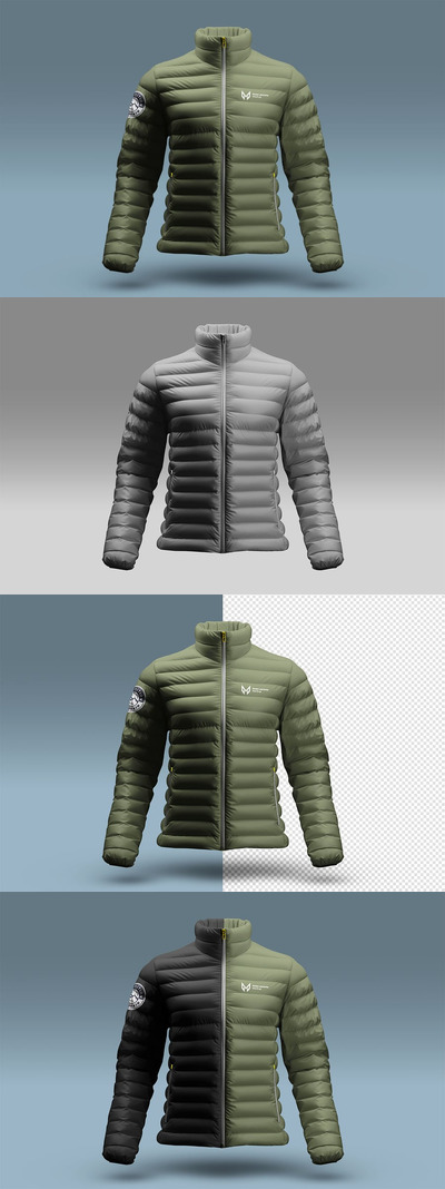 羽绒服样机 (PSD)