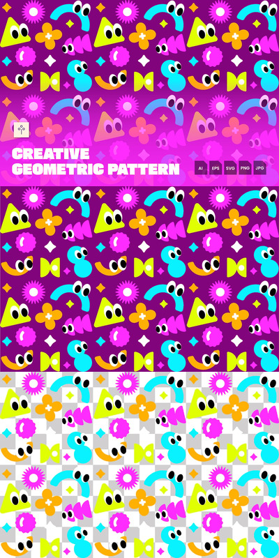 创意几何图案003 (AI,EPS,SVG,JPG,PNG)