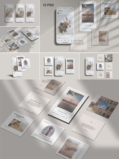 Instagram 帖子样机（PSD）