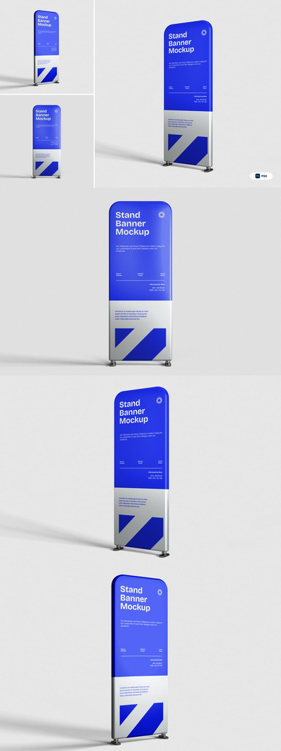 展台横幅样机 (PSD)