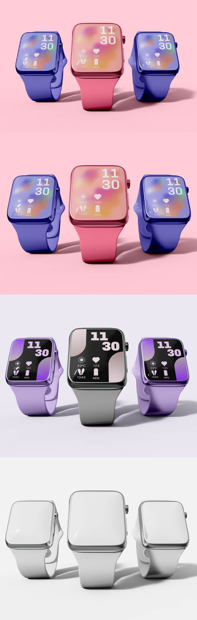 数字智能手表屏幕样机（PSD）