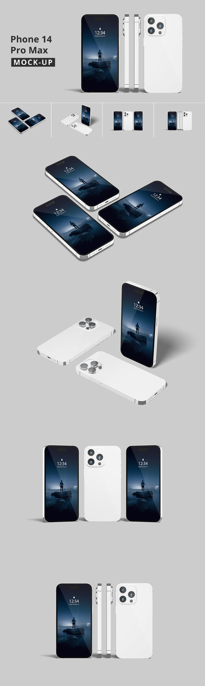 Phone 14 Pro Max 样机（PSD）