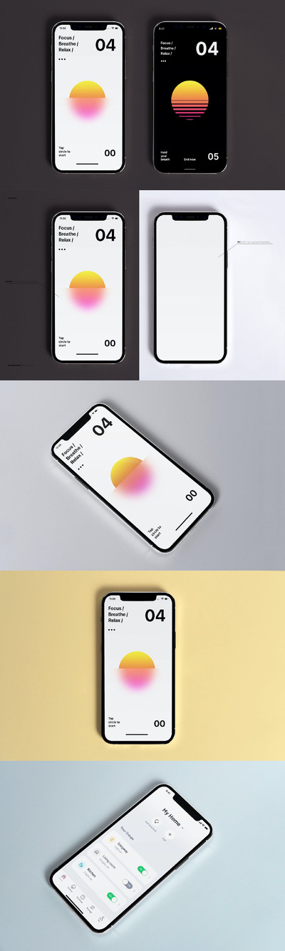 最新 iPhone 手机样机（PSD）