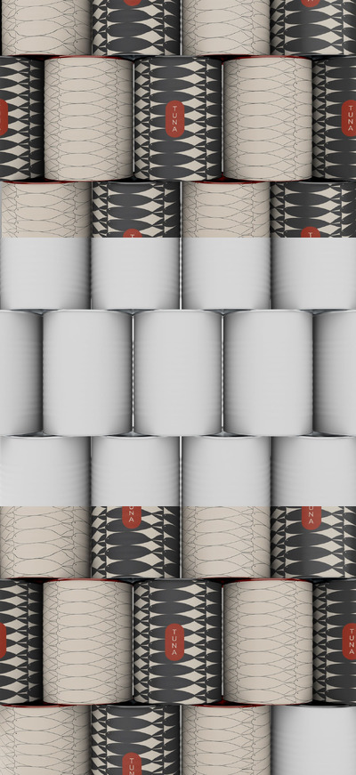 金枪鱼罐头马赛克样机 (PSD)