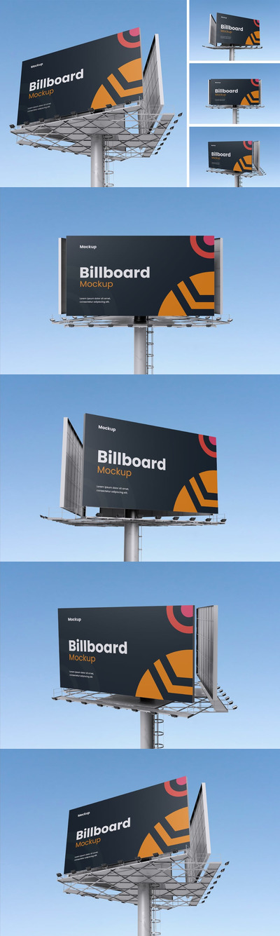 广告牌样机 (PSD,PDF)