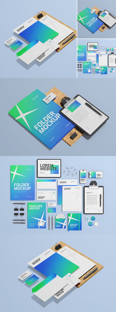 公司形象ID设计样机 (PSD)