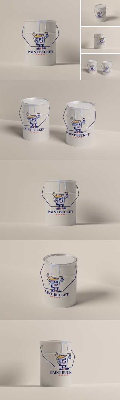 油漆桶样机 (PSD,PDF)
