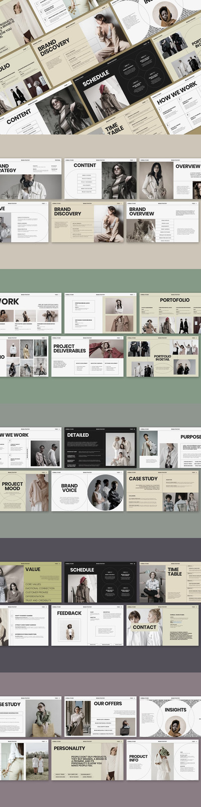 正常品牌策略|微软幻灯片软件PPT模版 (PPTX)