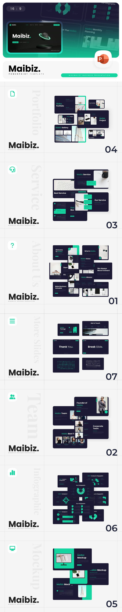 极简主义PPT模版 (PPTX)