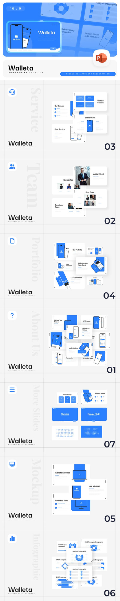 钱包APP介绍 PPT模版 (PPTX)