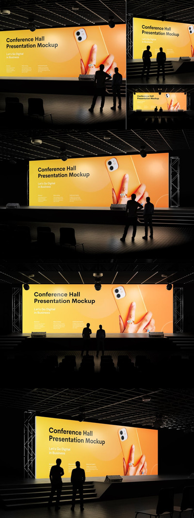 会议厅大屏LED演示样机 (PSD)