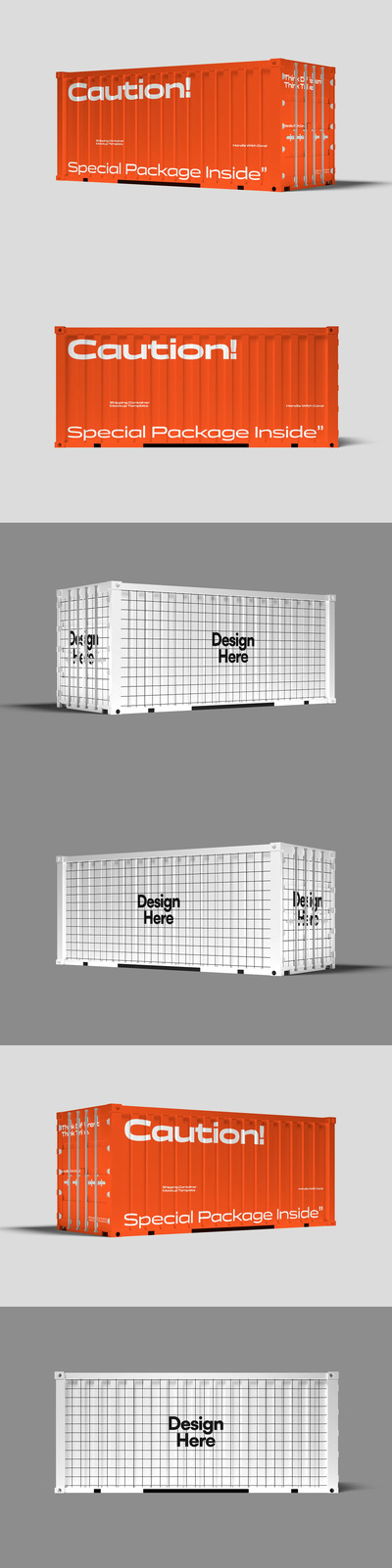 海运集装箱模型 002 (PSD)