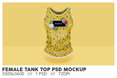 女性背心 PSD 样机