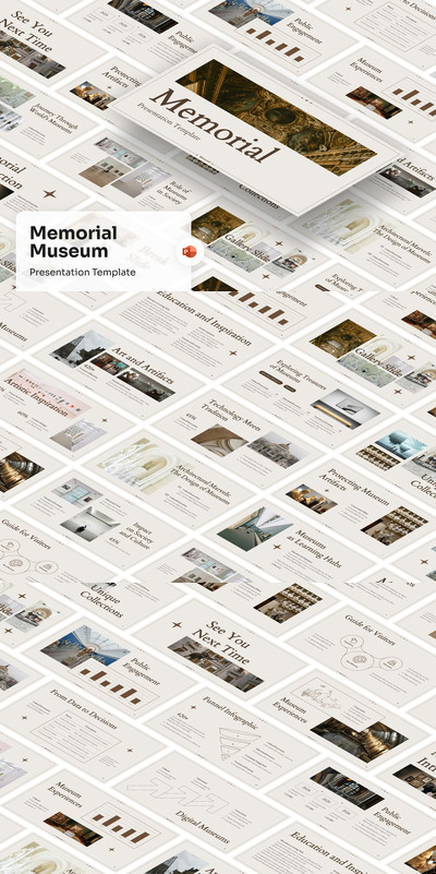 纪念博物馆 PPT模版 (PPTX)