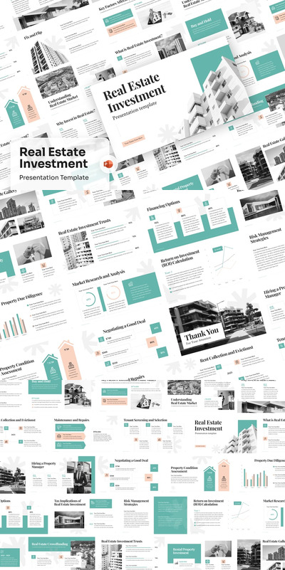 房地产投资PPT模版 (PPTX)